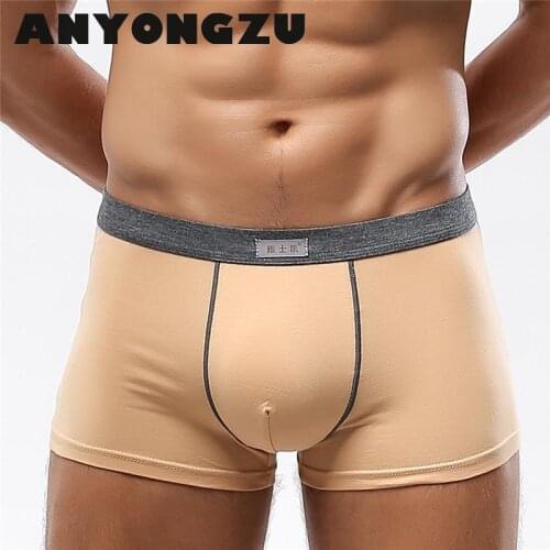 3psc/lot One-piece Hip Design Three-dimensional Cutting Pure Cotton Men Underwear Large Size High Elastic Boxers Healthy Shorts