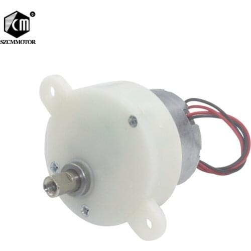 32mm Gearbox 6v Micro Gear Motor Eccentric Low Speed 5RPM 100RPM Plastic Gear Silent Positive and negative Gear Motor Reductor