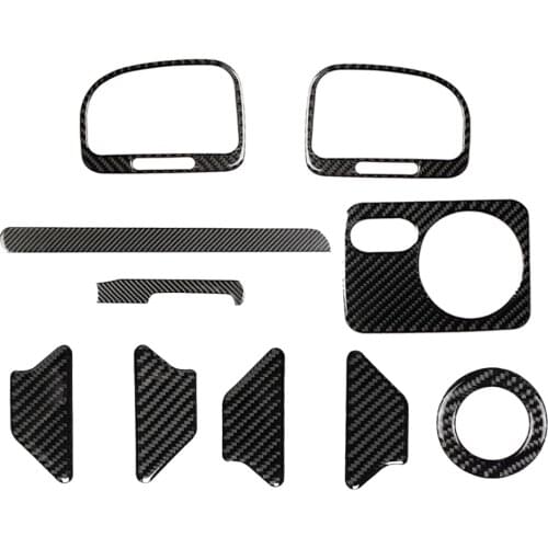 Car Interior Headlights Air Outlet Steering Wheel Center Ring Carbon Fiber Anti Scratch Sticker Trim for VW Golf 6 2008-2012