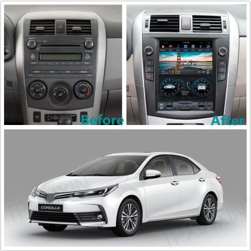 For Toyota Corolla 2007 2008 - 2013 Android 9 Carplay Radio Player Car GPS Navigation Head Unit Car stereo BT WIFI