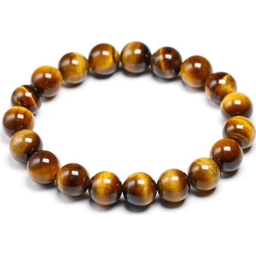 AAA Tiger eyes Beads Bracelet Men Charm Natural Stone Bracelets For Man Handmade Yoga Couple Women Gemstone Health Jewelry