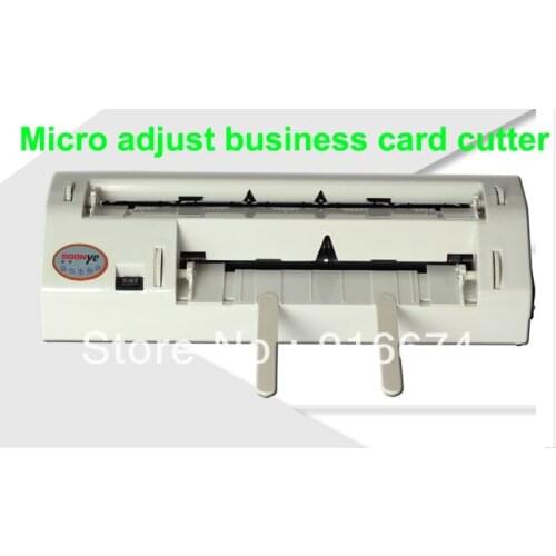 Fast Free shipping Micro Adjust A4 business card slitter automatic card cutter with A4 size Adjustable