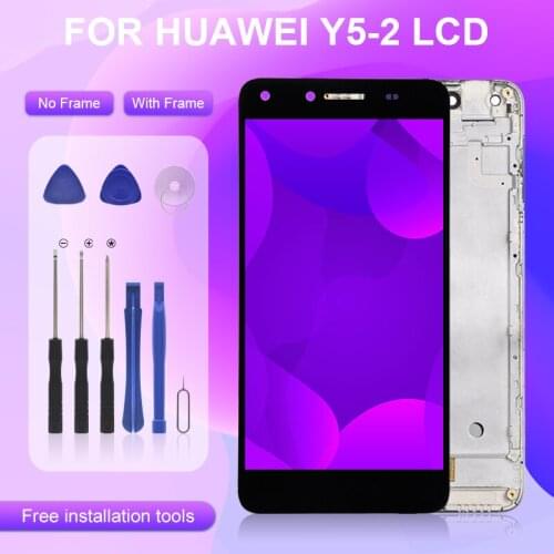 Catteny 5.0inch For Huawei Y5-2 Lcd Display With Touch Screen Digitizer Assembly Y5 II CUN-U29 Lcd With Frame Free Shipping