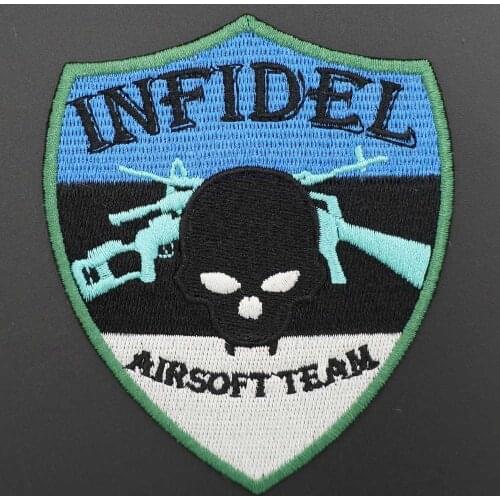 INFIDEL Army TACTICAL SAMURAI embroidery Patch Military Tactical Morale Badge for clothes arm hat