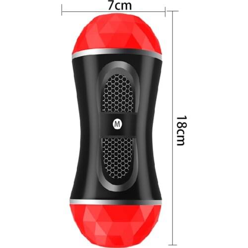 Male Vagina Masturbator For Penis Orgasm Real Pussy for Penis Massage Sex Toys Artificial Vagina Mouth Double Head Masturbator