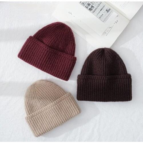 2021 New Winter Man and Woman Winter Hats Orange Black White 7 Color Optional High Side Hat Korea Style Fashion Trend Wholesale