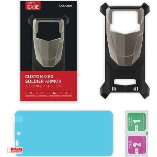 New Original Doogee S88 Pro Phone Case Cover with S88 Pro Explosion-proof Protective Film Kit