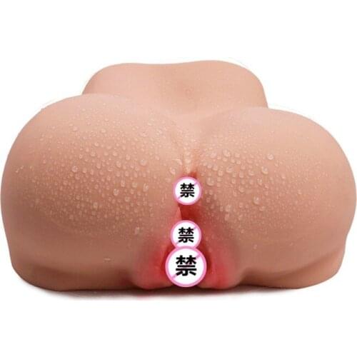 Wholesale big fat ass hot model male masturbation device, buttocks mold entity doll adult products