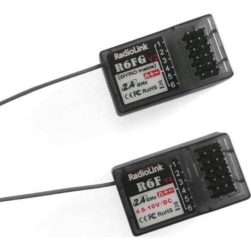 Radiolink R6FG R6F 2.4G Receiver FHSS 6 Channel RX Radio Control System R6FG Gyro Function for RC4GS