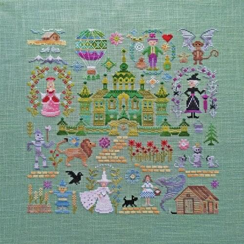 Counted Cross Stitch Kit Castle Wonderland Fairyland Prince The Emerald City