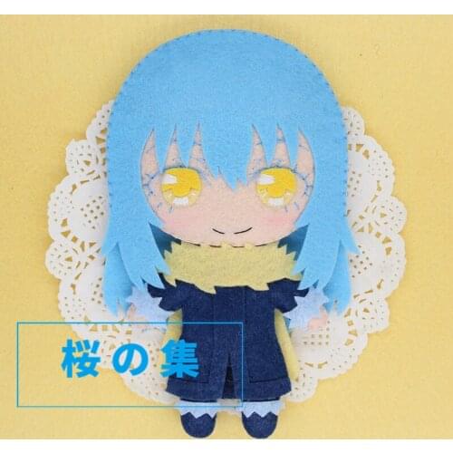 That Time I Got Reincarnated as a Slime Anime Handmade DIY Key Ring Pendant DIY Material Package Assemble By Cutting and Sewing