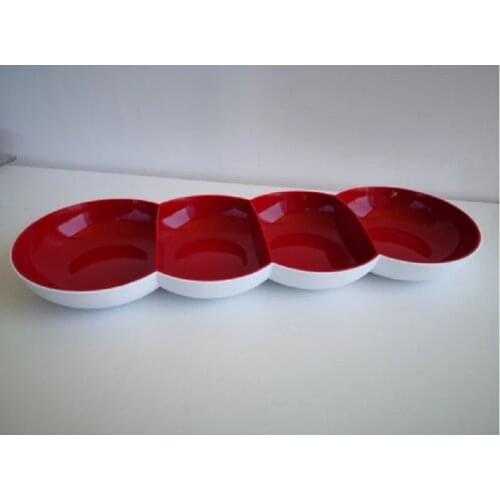 Tupperware Allegra(X5) Pearl Red Service Bowl, Service Bowls Quartett, Berrak Confectionary Without Cover Red