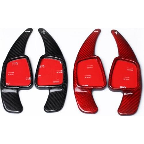 Gearbox Carbon Fiber Steering Wheel Shifter Paddle Shift Extension For New Audi A4L S3 S5 A5 Q7 TT TTS S4 Q5 Car Covers Stickers