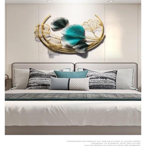 Traditional Chinese Setting wall bedroom Setting Modern creative Ginkgo biloba aesthetic room decor home decoration wall