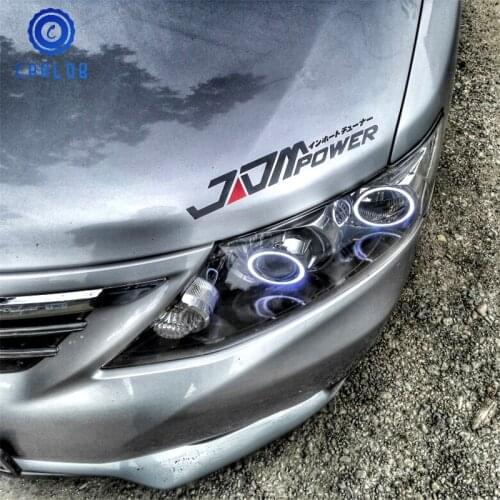 CARLOB JDM Power Car Sticker Reflective Waterproof Decal Vinyl For BMW Skoda Audi Peugeot Volkswagen Ford Buick Honda Toyota Kia