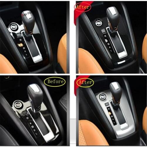 Yimaautotrims Interior Refit Kit Fit For Nissan Kicks 2016 - 2021 Middle Stalls Gear Shift Gearshift Box Frame Cover Trim