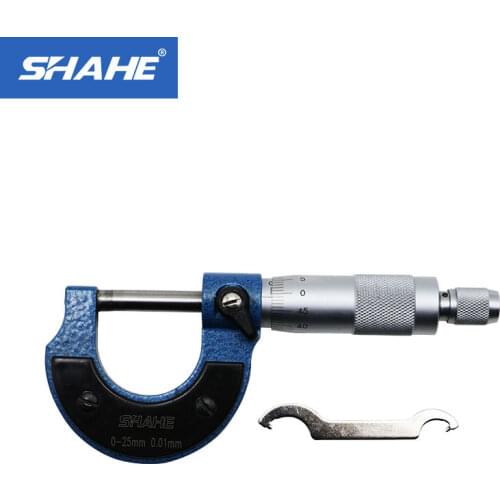 0-25 mm Good Quality High Accuracy Yellow Outside Micrometer 0.01 mm 0-25mm Micrometer measuring tools