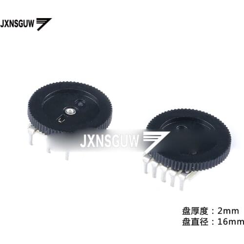 10PCS Single/double gear dial potentiometer B102/B502/B103/B203/B503/B104 1K 5K 10K 20K 50K 100K volume switch