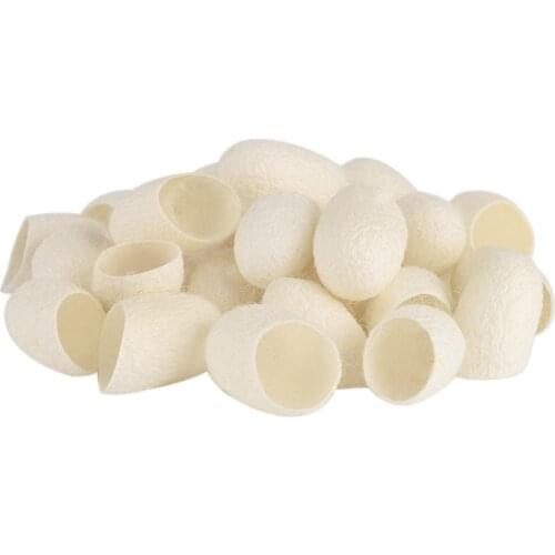 100pcs Silkworm Balls Purifying Exfoliating Scrubing Cocoons Finger Sleeves Blackhead Remover Natural Facial Skin Care