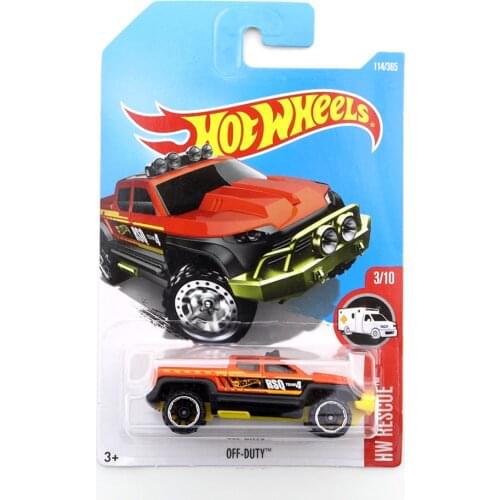 2017-114 Hot Wheels OFF-DUTY Mini Alloy Coupe 1/64 Metal Diecast Model Car Kids Toys Gift