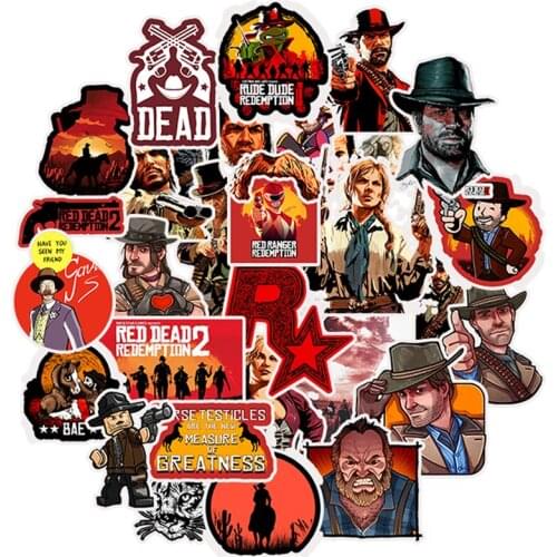 50pcs A fistful Of Dollars 2 Retro Stickers For Skateboard Bicycle Motorcycle Laptop Guitar Waterproof Stickers