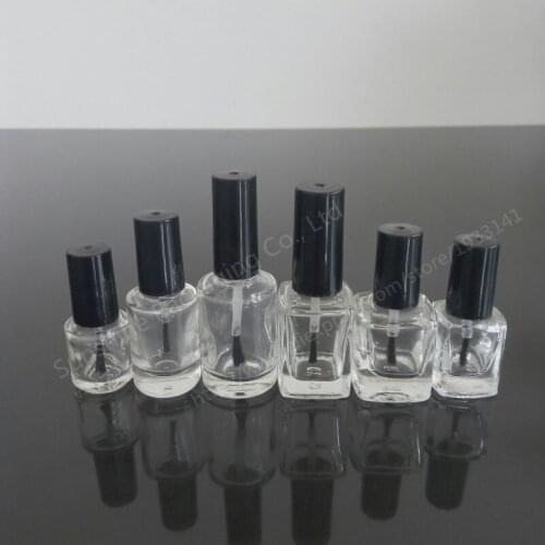 560/carton X 5 ml empty nail polish bottle bottles with white black lid,Small Glass Nail Polish Bottle,Mini Glass Bottle