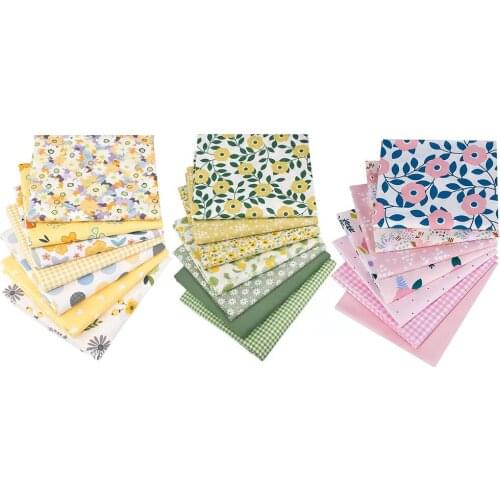 7pcs/set 25*25CM / 25*20CM / 50*40cm Cartoon Dinosaur Twill Printed 100% Cotton Fabric For Baby Sewing Quilting Fat Child DIY