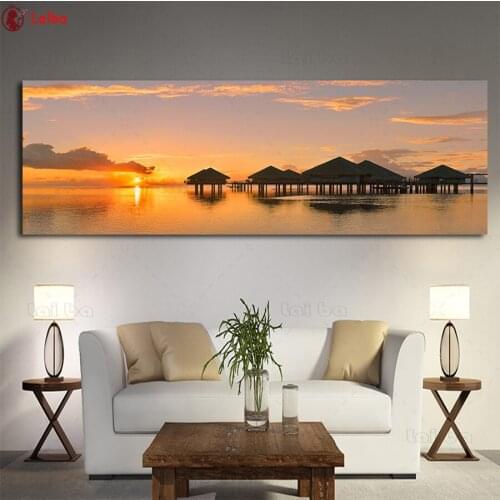 Diamond Embroider Sunrise Natural Landscapey 5D DIY Diamond Painting Diamond Mosaic needlework living room decor