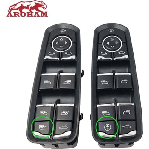 Free Shipping! NEW High Quality 7PP959858RDML 7PP959858MDML Front Door Window Switch For Porsche For Panamera For Cayenne Macan