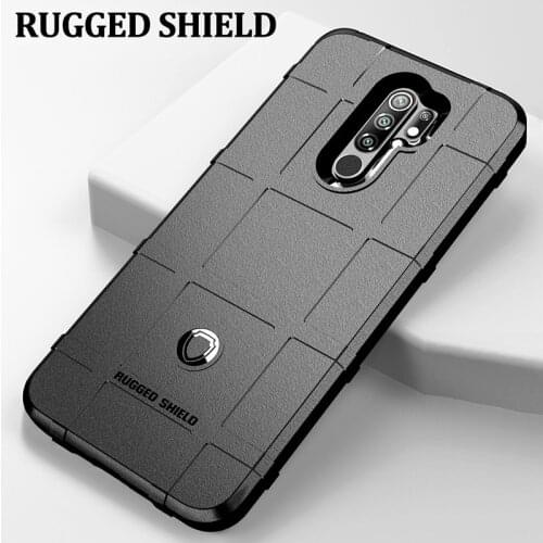 For Xiaomi Redmi 9 Case Cover Rugged Armor Shockproof Cover For Xiaomi Redmi 9 High Quality Soft Silicon Button