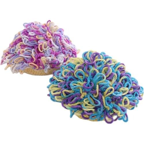 European And American Children Hats Yellow Milk Silk Woolen Hats Boys And Girls Wig Hats Knitted Hats Autumn And Winter Hats