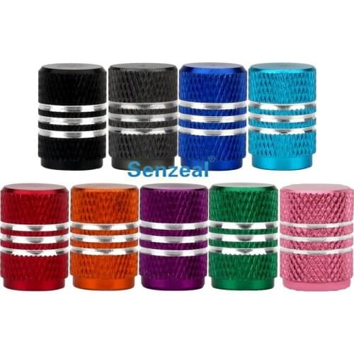 New Universal 5x Round Design Auto Car Tyre air Valve Caps Bicycle Motorcycle Tire Wheel Stem Valve Caps 8 Color