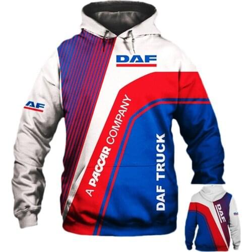 Spring and Autumn DAF Hoodie Casual Sweatshirt Oversized Jacket 3D Printing Pullover High Quality Harajuku top Mens Fashion