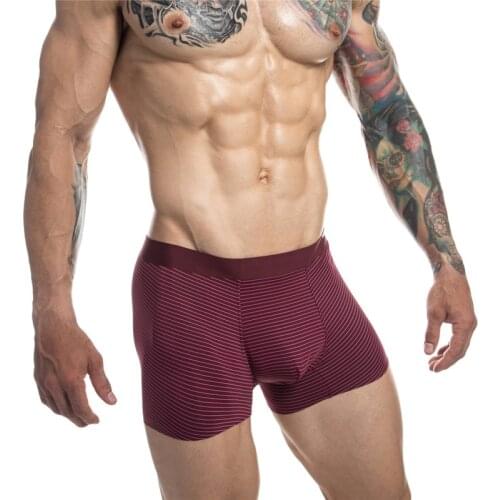 Men Boxers Underwear Man Short Breathable Flexible Comfortable Shorts Boxers Lovely Solid Panties Striped Underpants Sleepwear