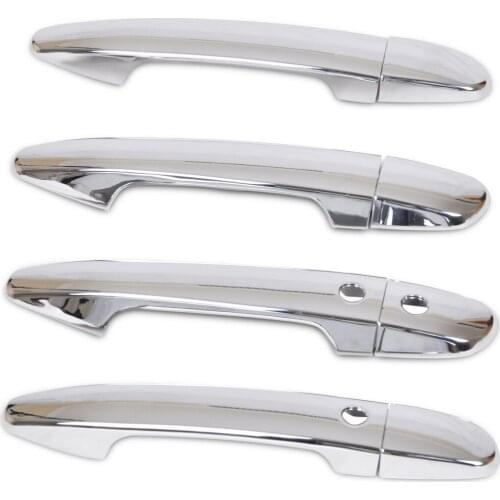 8Pcs/Set Car ABS Chrome Exterior Door Handle Cover Trim Smart Keyhole Keyless Entry Fit for Mazda 2 3 6 CX3 CX5 CX9 2017 2018
