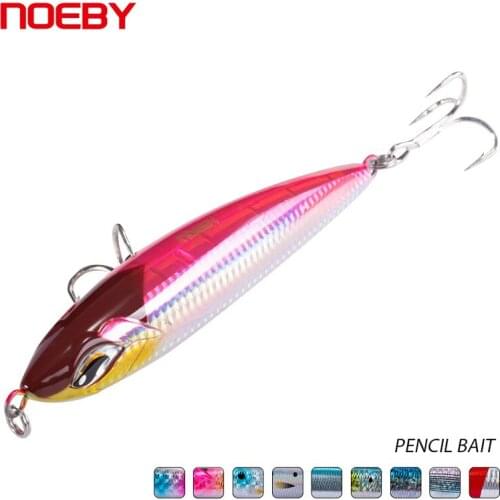 NOEBY New Arrival Big Game Pencil Fishing Tackle 16cm/58g 19cm/86g Top Water Trolling Fishing Lures Hard Baits NBL9494