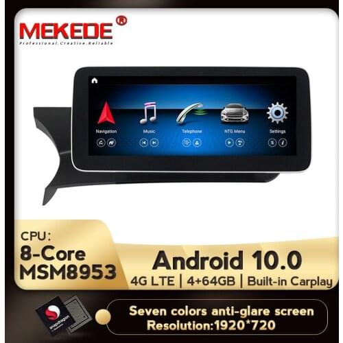 New Arrival! 10.25" IPS 4GB+64GB Android 10 GPS Navigation For Mercedes Benz C Class W204 2011-2013 NTG 4.5 Stereo Dash Display