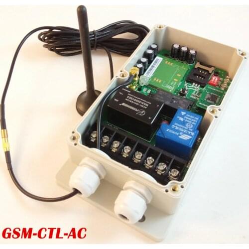 Two relay output GSM remote control switch box (GSM-CTL-AC)