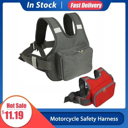 Motorcycle Safety Harness Adjustable Children Carrier Child Moto Belt Electric Moto Safety Belt Durable Baby Carrier Harness
