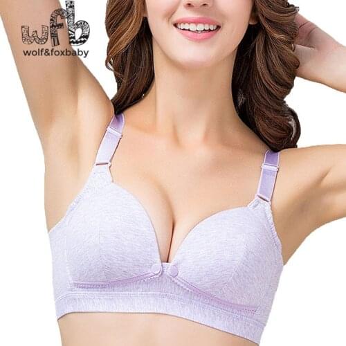 Retail cotton pregnant women underwear before the deduction breast-feeding bra underwear no rims bra maternity pregnancy clothes