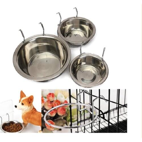 Lowest price! Stainless Steel Standard Pet Dog Puppy Cat Food or Drink Water Bowl Dish