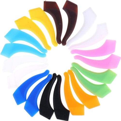 Silicone Transparent Anti Slip Easy To Use Glasses Ear Hooks Eyeglasses Grip Temple Holder Accessories For Sports Eyewear