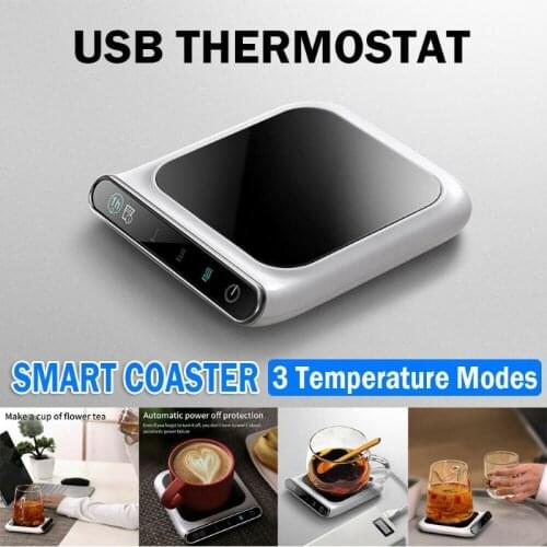 Intelligent Constant Temperature Heating Pad Cup Warmer Tableware Table Mat USB 55° Constant Temperature Drink Water Reminder