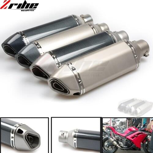 Motorcycle Exhaust Universal Muffler Motorbike 51mm Inlet Exhaust For Honda VTR1000F FIRESTORM PCX 125/150 PCX125 PCX150 VFR 750