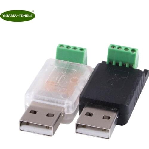 USB to RS485 Terminal Block Serial Adapter Module With LED Transmission ftdi free driver for raspberry pi support full windows