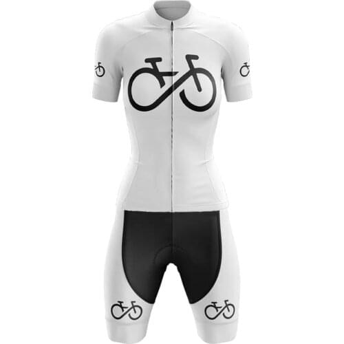 Bike Foever Woman Summer Roupa Ciclismo Feminina Set Short Sleeve Bib Shorts Gel Breathable Pad Cycling Jersey Set Ropa Mujer