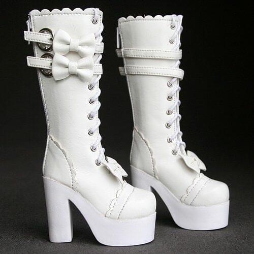 [wamami] 49# White 1/3 BJD SD DZ Dollfie Synthetic Leather Boots/Shoes