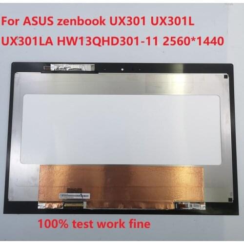 13.3" 40 pins HW13QHD301 2560*1440 For ASUS zenbook UX301 UX301L UX301LA lcd dispaly Touch Screen Assembly