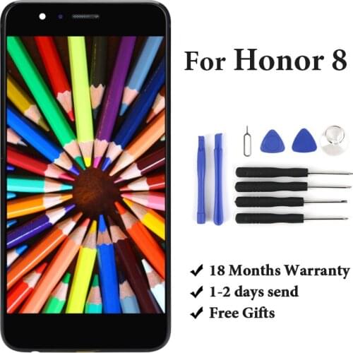 AAA Quality For Honor 8 Lcd Display Screen Replacement For Huawei Honor 8 Highcopy Touch Screen Assembly With Frame