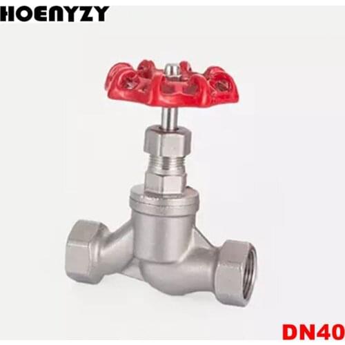 1-1/2" S Type Stainless Steel SS304 Shut-off Valve DN40 Female Thread Stop Valve Globe Valve 1.6Mpa